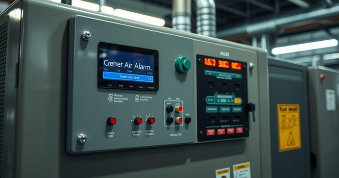 Painel de alarme ar comprimido SP otimiza segurança e eficiência
